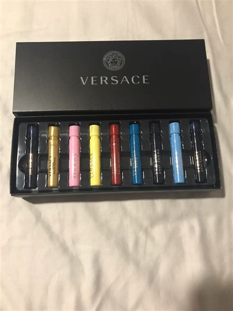 versace sample set|versace perfume gift set.